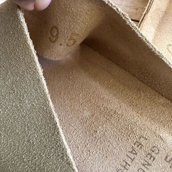 Yokono Tan Suede Crisscross Slide Sandals 9.5 - Picture 5 of 6